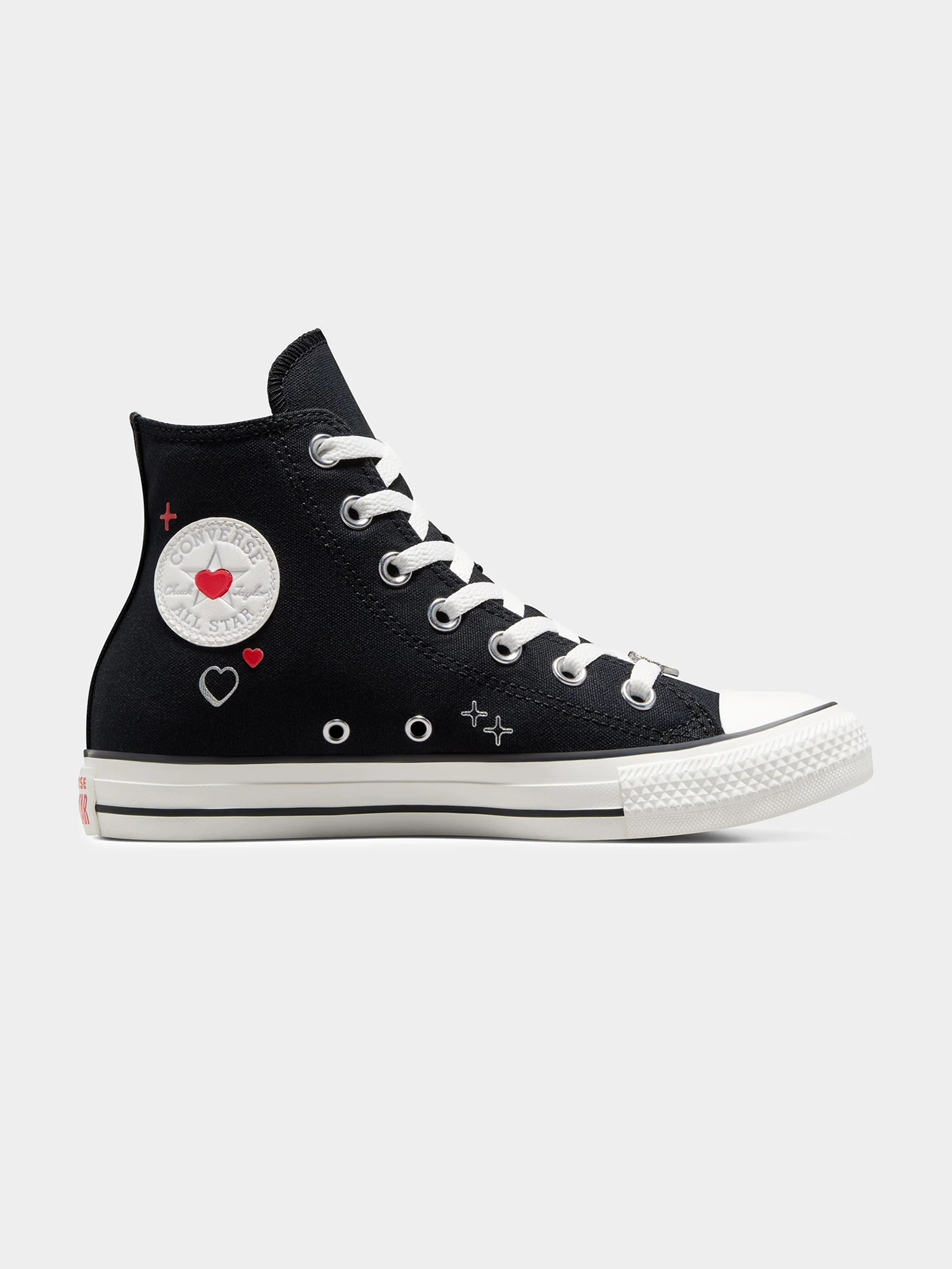 Womens Chuck Taylor All Star Y2K Heart High Top Sneakers