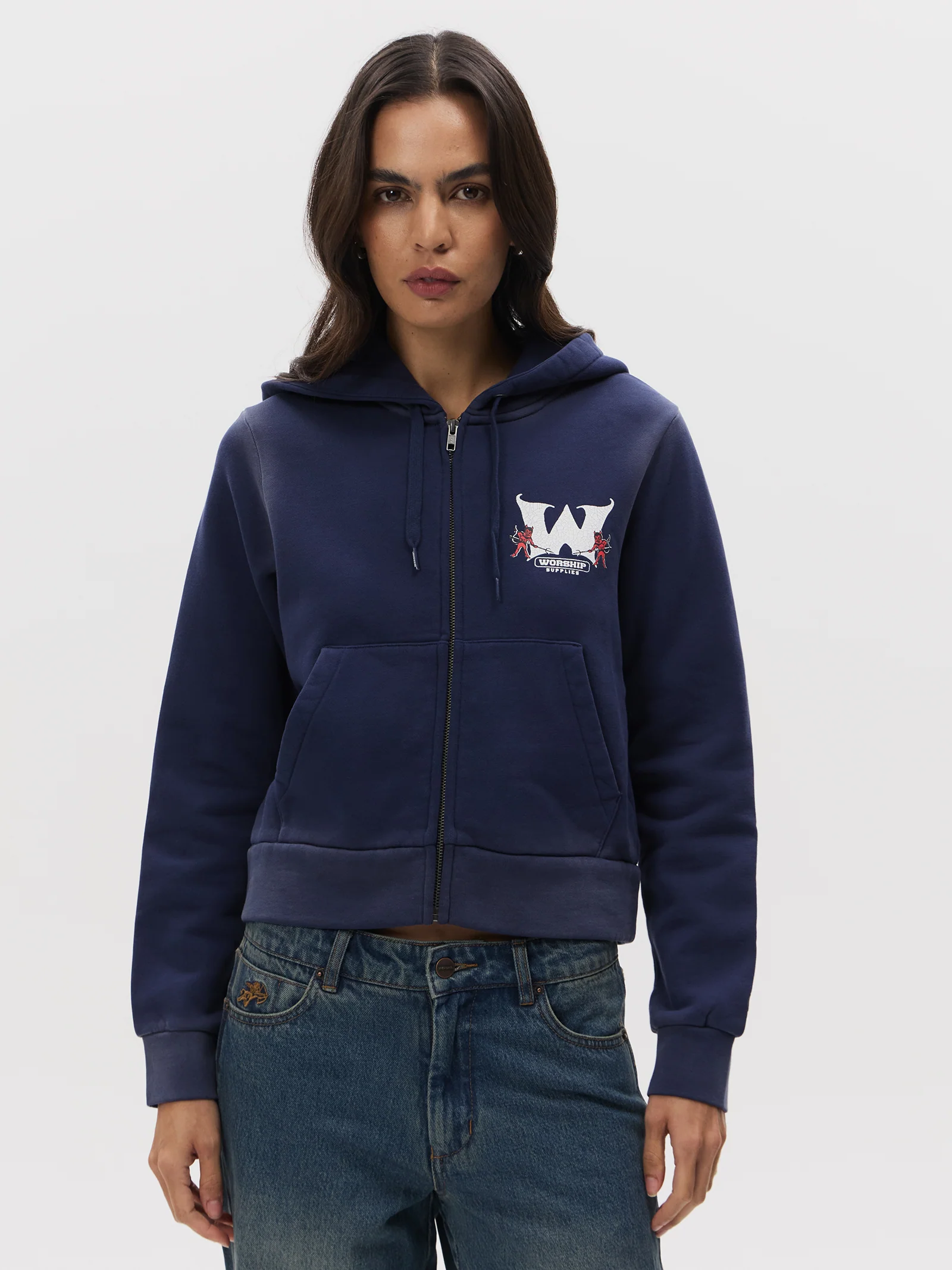 Alt State Zip Through Crop Hood