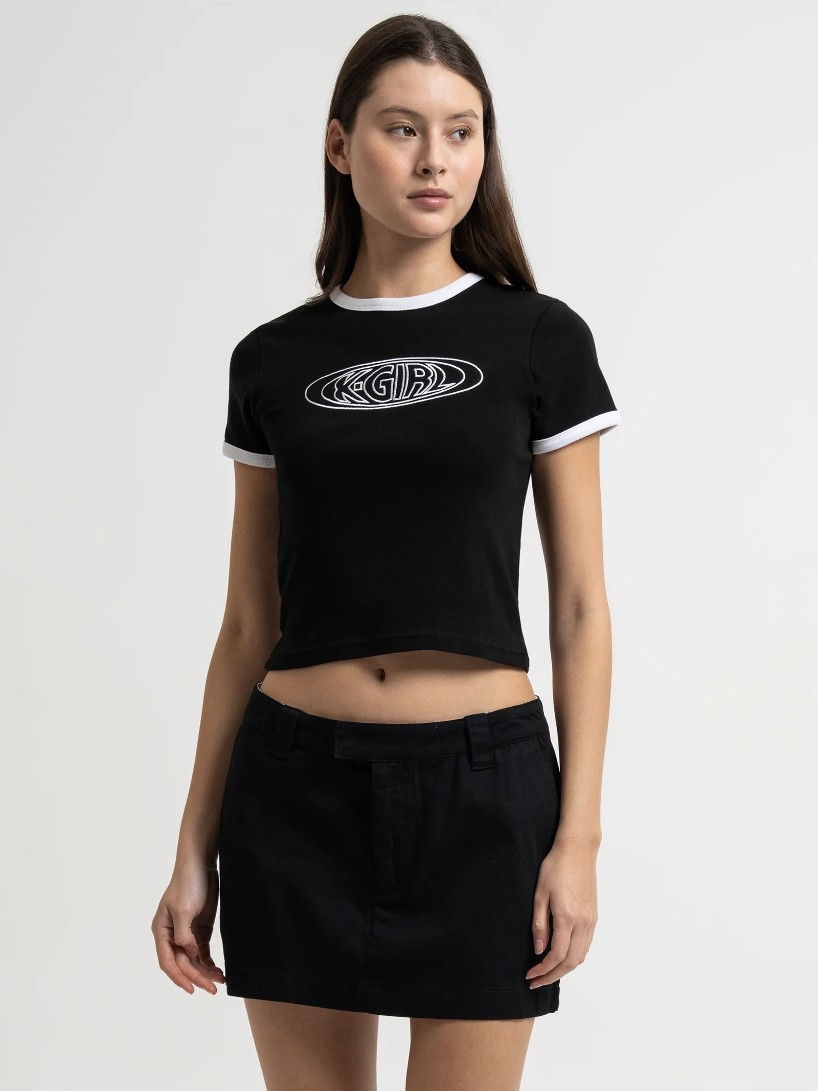 Oval Logo Ringer Baby T-Shirt