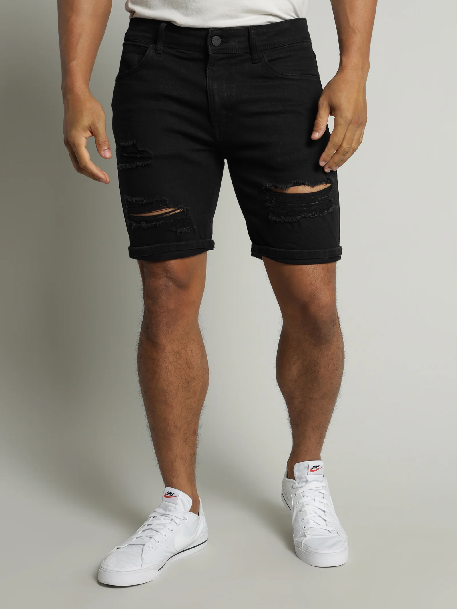 Zane Skinny Denim Short