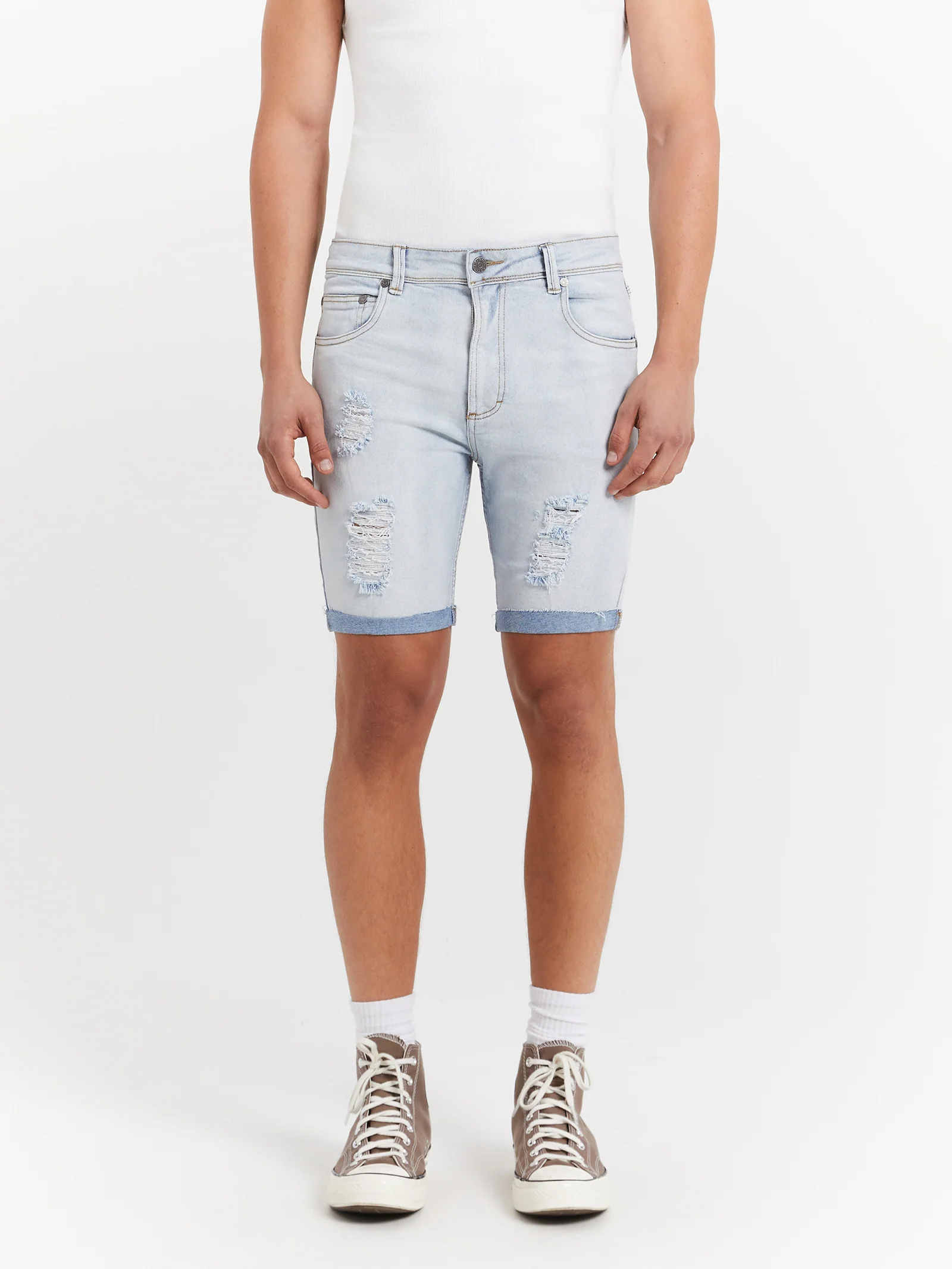 Zane Skinny Denim Shorts