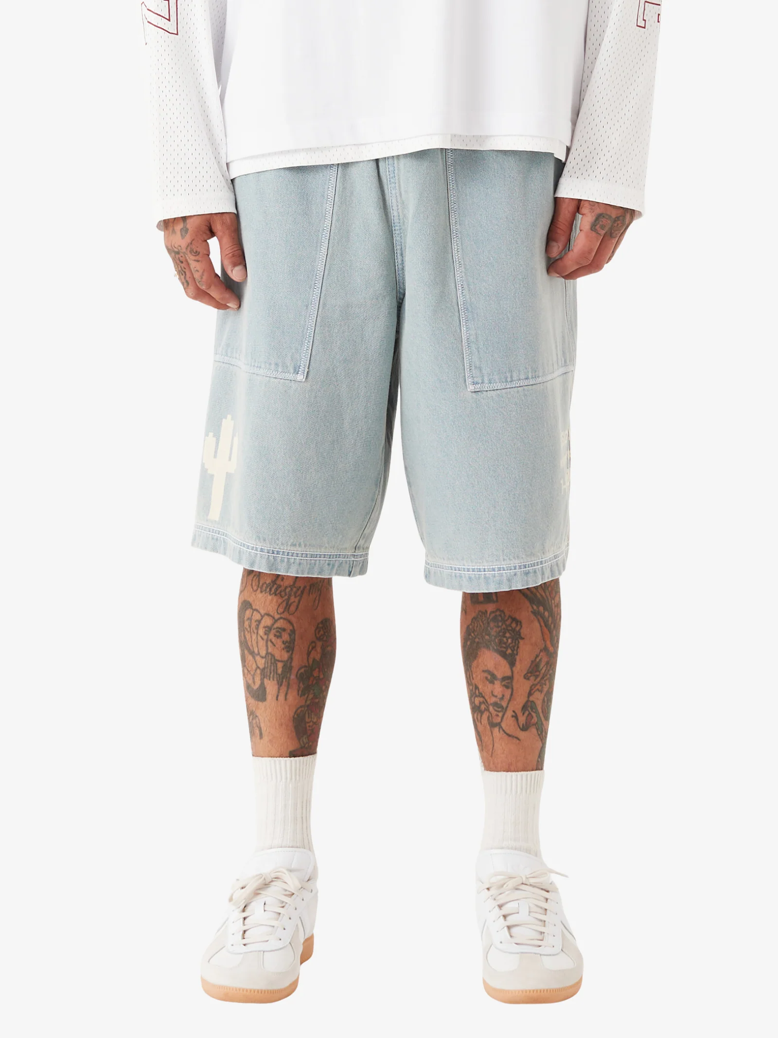 Crochet Denim Short