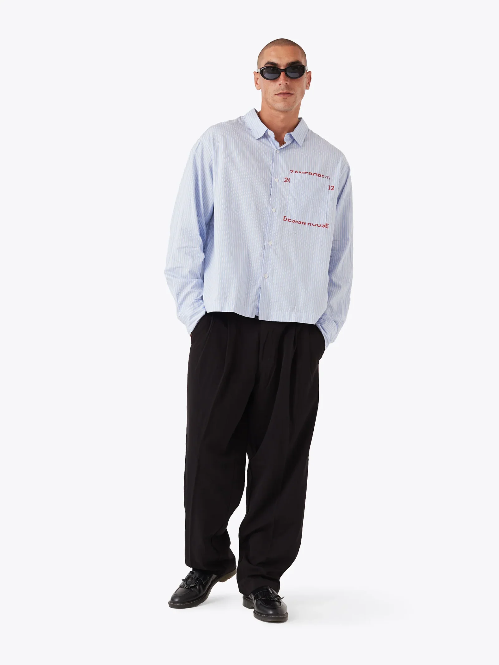 Overlap Crop Ls Shirt
