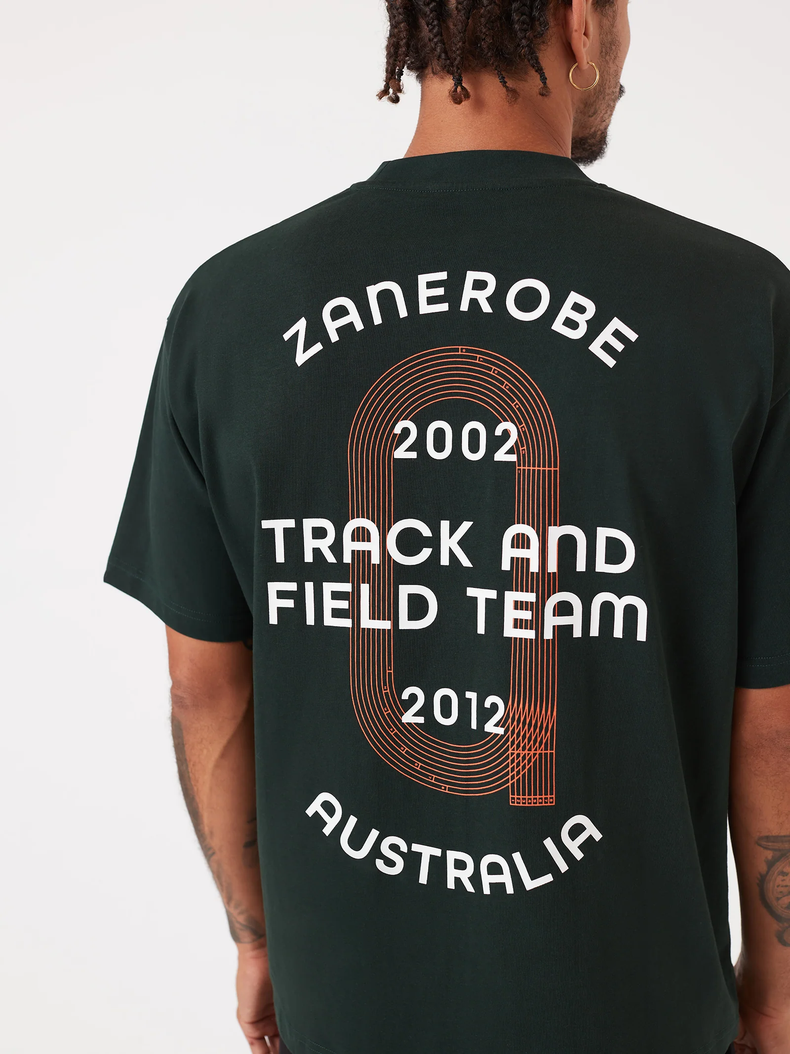 Track Team Box Crop Tee